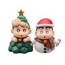 Conjunto de bonecos Crayon Shinchan Christmas, edição limitada de 12 cm Conjunto de bonecos Crayon Shinchan Christmas, edição limitada de 12 cm