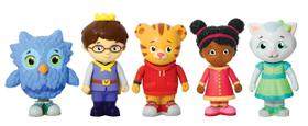 Conjunto de bonecos Daniel Tiger's Neighborhood Friends, pacote com 5, 6 cm