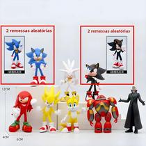 Conjunto De Bonecos De Ação Blue Sonic Tails Werehog Boneca De Sombra De Desenho Animado