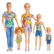 Conjunto de bonecos de ação Chioldilly Interactive Family Toy Fun