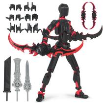 Conjunto de bonecos de ação Dummy13 Titan e Robo Figures impressos em 3D Conjunto de bonecos de ação Dummy13 Titan e Robo Figures impressos em 3D