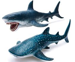 Conjunto de bonecos de ação Gemini & Genius Sea Animal Great White Shark and Whale Shark Conjunto de bonecos de ação Gemini & Genius Sea Animal Great White Shark and Whale Shark