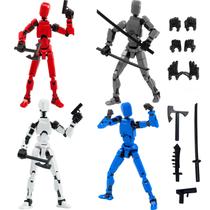 Conjunto de bonecos de ação Gmajdar Titan T13 para crianças - 4 unidades