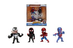 Conjunto de bonecos de ação Jada Toys Marvel Spider-Man, pacote com 4, 2,5"