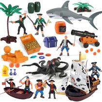 Conjunto de bonecos de ação LOVE LIFE Pirate 50PCS Adventure