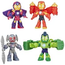 Conjunto de bonecos de ação Marvel Iron Armor 7,6 cm Homem de Ferro de 3 anos ou mais