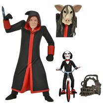 Conjunto de bonecos de ação NECA Saw Toony Terrors Jigsaw & Billy 15cm