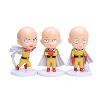 Conjunto de bonecos de ação Ones Punchs Mans Saitama Sensei x3 - 10cm Conjunto de bonecos de ação Ones Punchs Mans Saitama Sensei x3 - 10cm