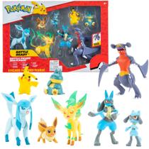 Conjunto de bonecos de ação, pacote com 8 personagens de Pokémon, 5-11 cm 2023