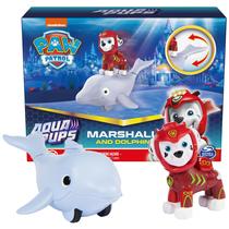Conjunto de bonecos de ação Paw Patrol Aqua Pups Marshall com golfinho Conjunto de bonecos de ação Paw Patrol Aqua Pups Marshall com golfinho