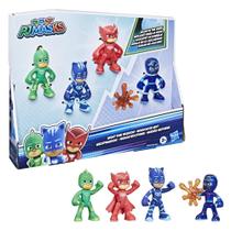 Conjunto de bonecos de ação PJ Masks Night Time Mission Glow-in-the-Dark