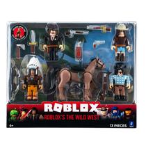 Conjunto de bonecos de ação Roblox The Wild West com item exclusivo Conjunto de bonecos de ação Roblox The Wild West com item exclusivo