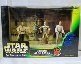 Conjunto de bonecos de ação Star Wars The Power of the Force, pacote com 3