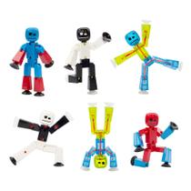 Conjunto de bonecos de ação Zing Stikbot Series 4 6 peças Conjunto de bonecos de ação Zing Stikbot Series 4 6 peças