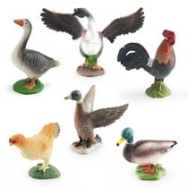 Conjunto de bonecos de animais de fazenda, 6 peças realistas de PVC para crianças de 3 anos ou mais Conjunto de bonecos de animais de fazenda, 6 peças realistas de PVC para crianças de 3 anos ou mais