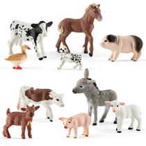 Conjunto de bonecos de brinquedo Divwa Baby Plastic Farm Animal, 10 unidades 3-5 Conjunto de bonecos de brinquedo Divwa Baby Plastic Farm Animal, 10 unidades 3-5