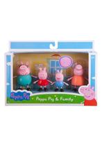 Conjunto de bonecos de brinquedo Jazwares Peppa Pig Family, pacote de 4 bonecos com mais de 2 anos