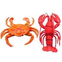 Conjunto de bonecos de brinquedo realista Lobster & Crab Marine Life Kids