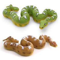 Conjunto de bonecos de brinquedo Realistic Snake PVC Wild Reptile para crianças