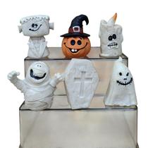 Conjunto de bonecos de Halloween, mamãe e abóbora, 5 cm, PVC, pacote com 6 Conjunto de bonecos de Halloween, mamãe e abóbora, 5 cm, PVC, pacote com 6