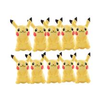 Conjunto De Bonecos De Pelúcia Pokémon Pikachu Charmander Bulbasaur Squirtle Psyduck Eevee