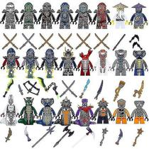 Conjunto de bonecos de plástico compatível com Mini Ninjago Snakes War