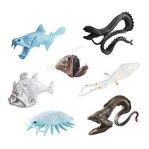 Conjunto de bonecos Deep Sea Creature, 7 peças, modelos de PVC para crianças Conjunto de bonecos Deep Sea Creature, 7 peças, modelos de PVC para crianças