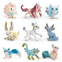 Conjunto de bonecos European Mythical Creatures, 9 peças de PVC para crianças