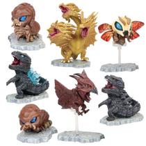 Conjunto de bonecos Godzillas Mothra King Ghidorah, 7 peças de anime Conjunto de bonecos Godzillas Mothra King Ghidorah, 7 peças de anime