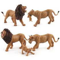 Conjunto de bonecos Lion Family Realistic Animal PVC Kids 3+ Years Conjunto de bonecos Lion Family Realistic Animal PVC Kids 3+ Years
