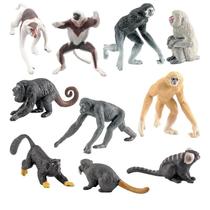 Conjunto de bonecos Monkey de 10 peças Realistic PVC Primate Kids 3+ Conjunto de bonecos Monkey de 10 peças Realistic PVC Primate Kids 3+