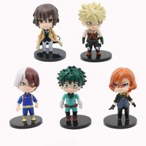 Conjunto de bonecos My Hero Academia Toy Doll, coleção de anime, 5 unidades