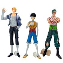 Conjunto de bonecos One Piece Classic Trio Luffy Zoro San PVC 26cm Conjunto de bonecos One Piece Classic Trio Luffy Zoro San PVC 26cm