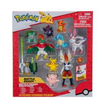 Conjunto de bonecos Pokémon Battle com Cinderace, Pikachu e mais 9