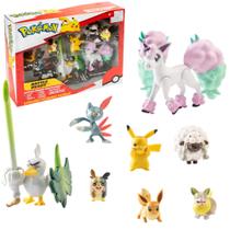 Conjunto de bonecos Pokémon Battle Ready Sword Shield, pacote com 8 crianças a partir de 4 anos