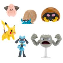 Conjunto de bonecos Pokémon Pack 6 Battle Figures Set 7 pretos