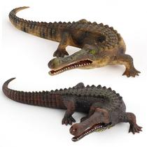 Conjunto de bonecos Realistic Crocodile, 2 peças, PVC Kids Education