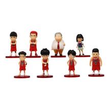 Conjunto de bonecos Slam Dunk, 8 peças, versão Q, PVC, 7 cm, basquete