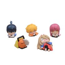 Conjunto de bonecos Sleeping Chainsaw Man, 5 peças, estilo Chibi