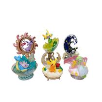 Conjunto de bonecos Starry Sky, 6 peças, Pikachu, Eevee e mais, 6-8 cm