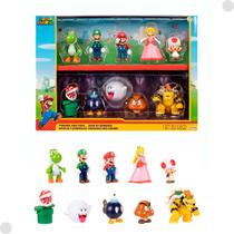 Conjunto De Bonecos Super Mario 10 Figuras 004212 - Sunny