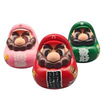 Conjunto de bonecos Super Mario Daruma PVC 9cm - Conjunto de 3 Conjunto de bonecos Super Mario Daruma PVC 9cm - Conjunto de 3