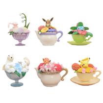 Conjunto de bonecos Teacup de 6 peças Collection Mew, Eevee, Bulbasaur