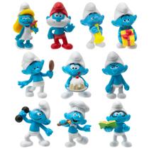 Conjunto de bonecos The Smurfs 40th Anniversary Classic, pacote com 10 Conjunto de bonecos The Smurfs 40th Anniversary Classic, pacote com 10