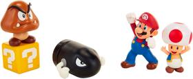 Conjunto de bonecos World of Nintendo Super Mario Acorn Plains 2.5" Conjunto de bonecos World of Nintendo Super Mario Acorn Plains 2.5"