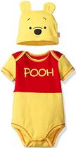 Conjunto de bonés Disney Winnie the Pooh para bebês meninos, amarelo 18 meses