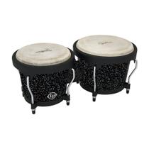 Conjunto de bongô de percussão latina Aspire Santana LPA601 Black Magic Conjunto de bongô de percussão latina Aspire Santana LPA601 Black Magic