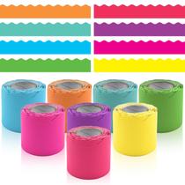 Conjunto de bordas de quadro de avisos DASTTUIS 8 rolos para sala de aula de 80 m Conjunto de bordas de quadro de avisos DASTTUIS 8 rolos para sala de aula de 80 m