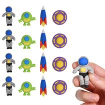 Conjunto de borracha MGTECH com tema espacial, 16 unidades 3D Outer Space Kids Conjunto de borracha MGTECH com tema espacial, 16 unidades 3D Outer Space Kids