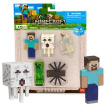 Conjunto de borracha P.M.I. Mine Craft 3D, série de colecionadores, pacote com 5 Conjunto de borracha P.M.I. Mine Craft 3D, série de colecionadores, pacote com 5